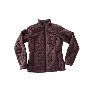 Patagonia Nano Puff Jacket Womens Small Plum Purple Primaloft Quilted Insulated